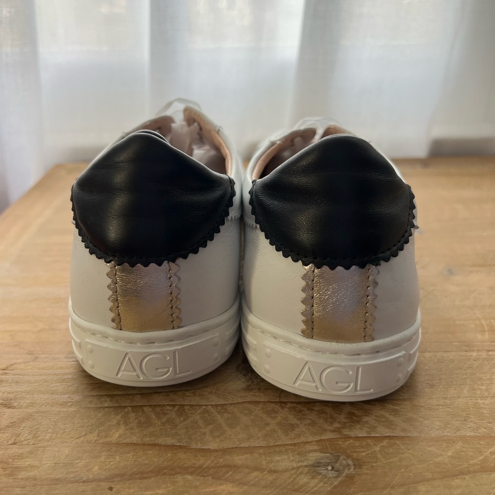 New AGL sneaker Sade size 41.5 white with pink black - Picture 5 of 12